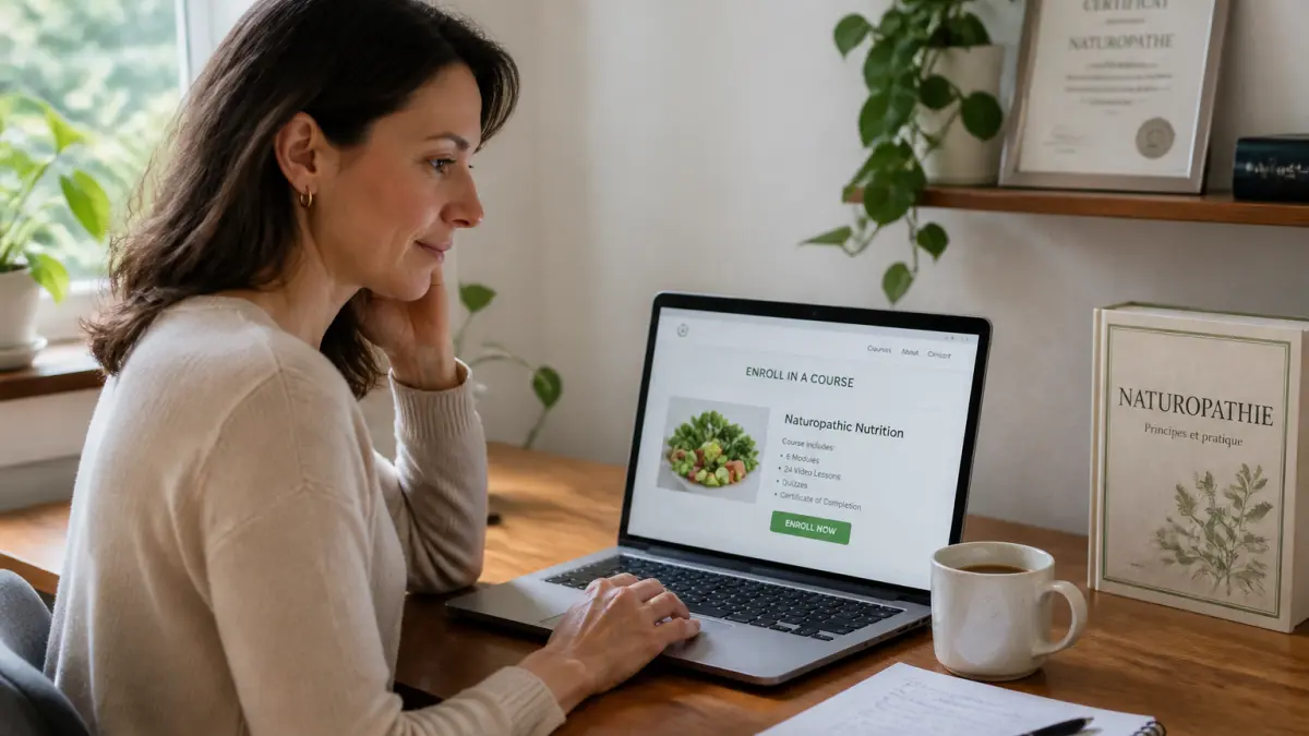 Formation en naturopathie en ligne : ce qu'il faut vérifier avant de s'inscrire