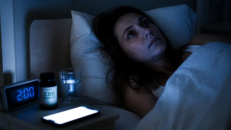 Pourquoi vous ne pouvez pas dormir la nuit (et comment les gummies au CBD peuvent vous aider)